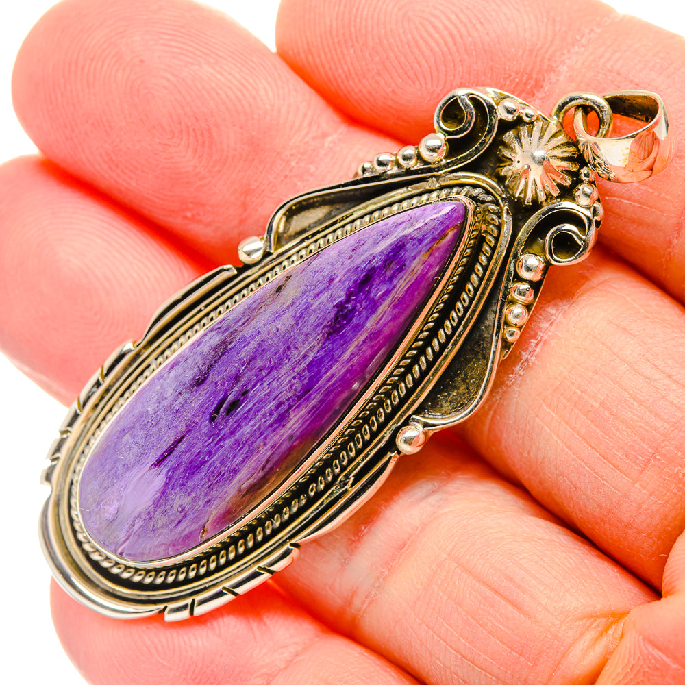 Charoite Pendants handcrafted by Anasilvercos - PD34157