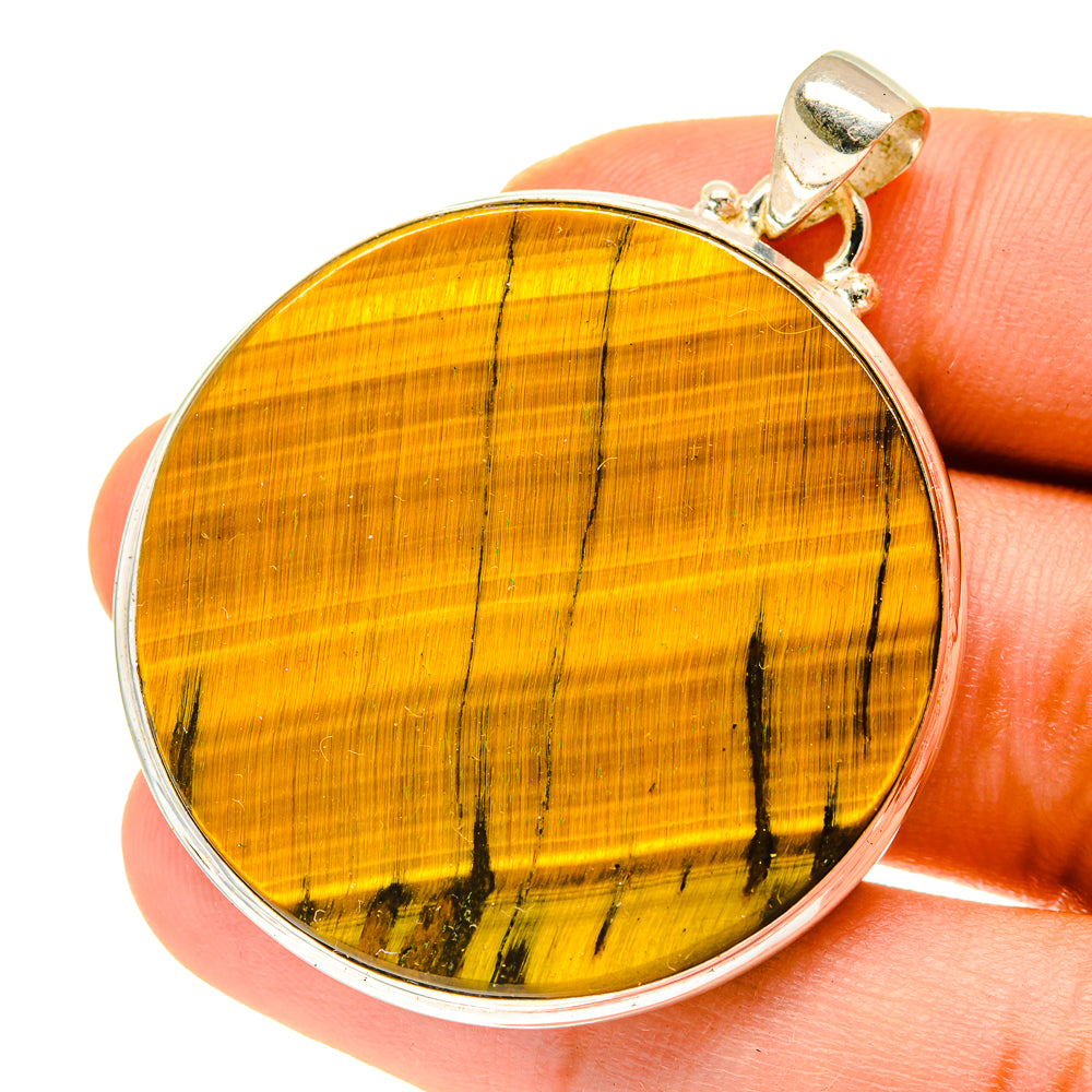 Tiger Eye Pendants handcrafted by Anasilvercos - PD3416
