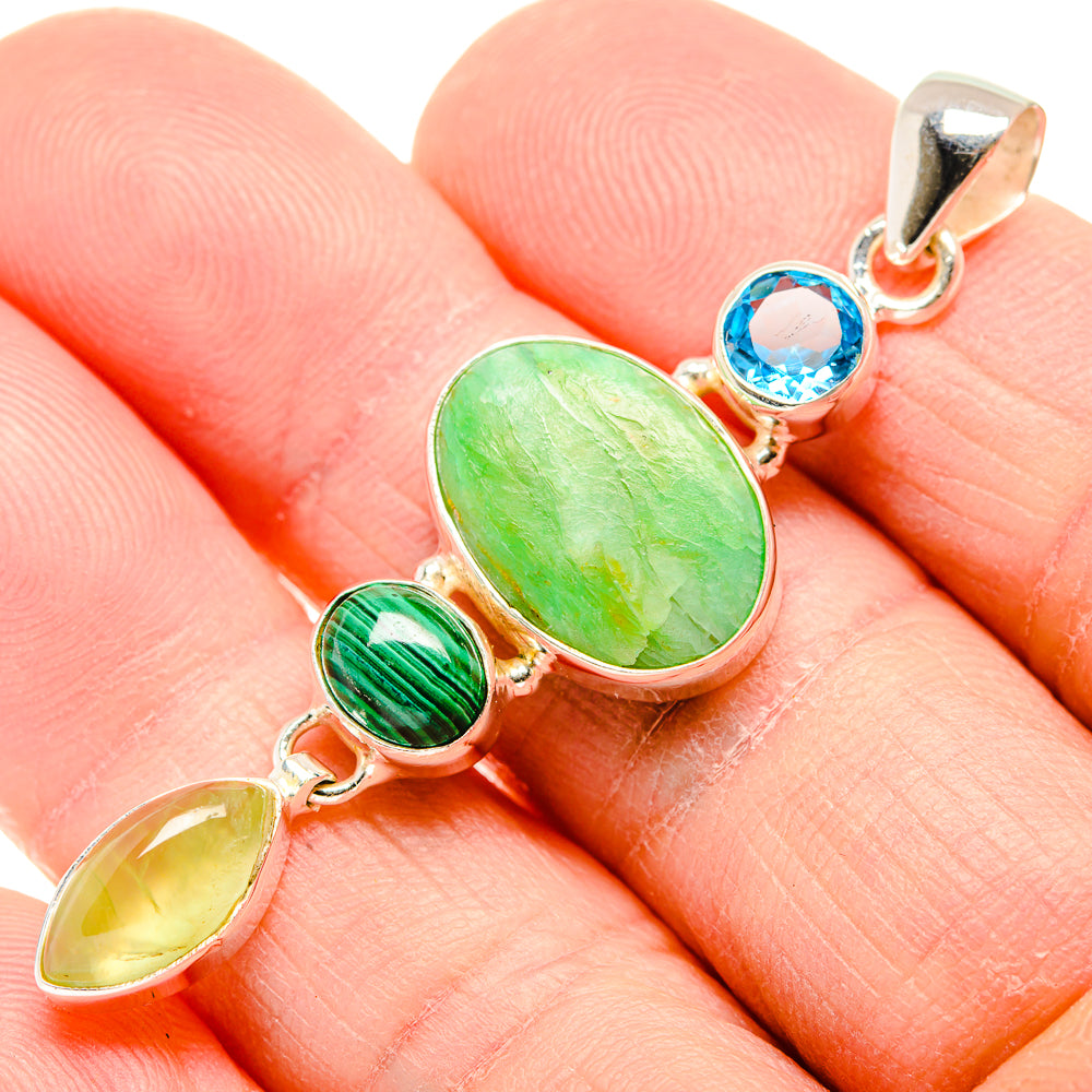 Peruvian Opal Pendants handcrafted by Anasilvercos - PD34181