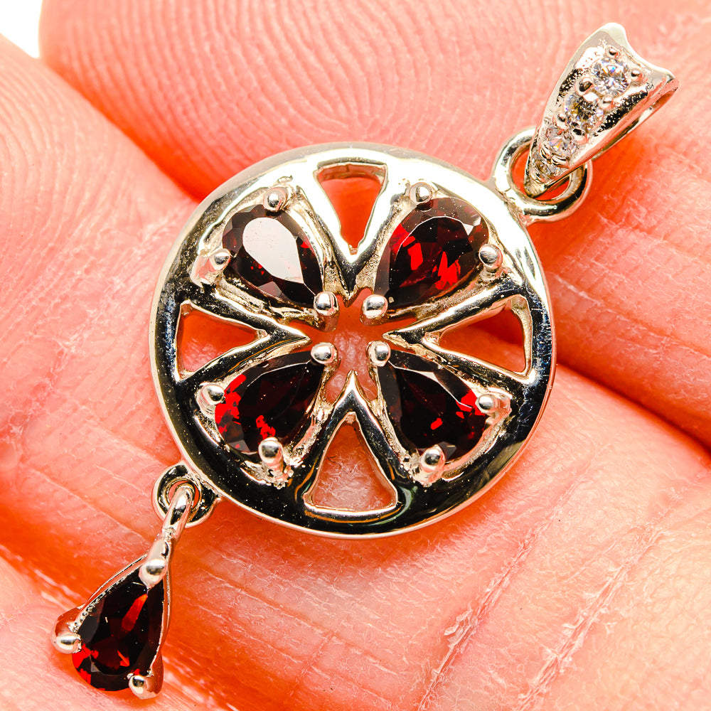 Garnet Pendants handcrafted by Anasilvercos - PD34204