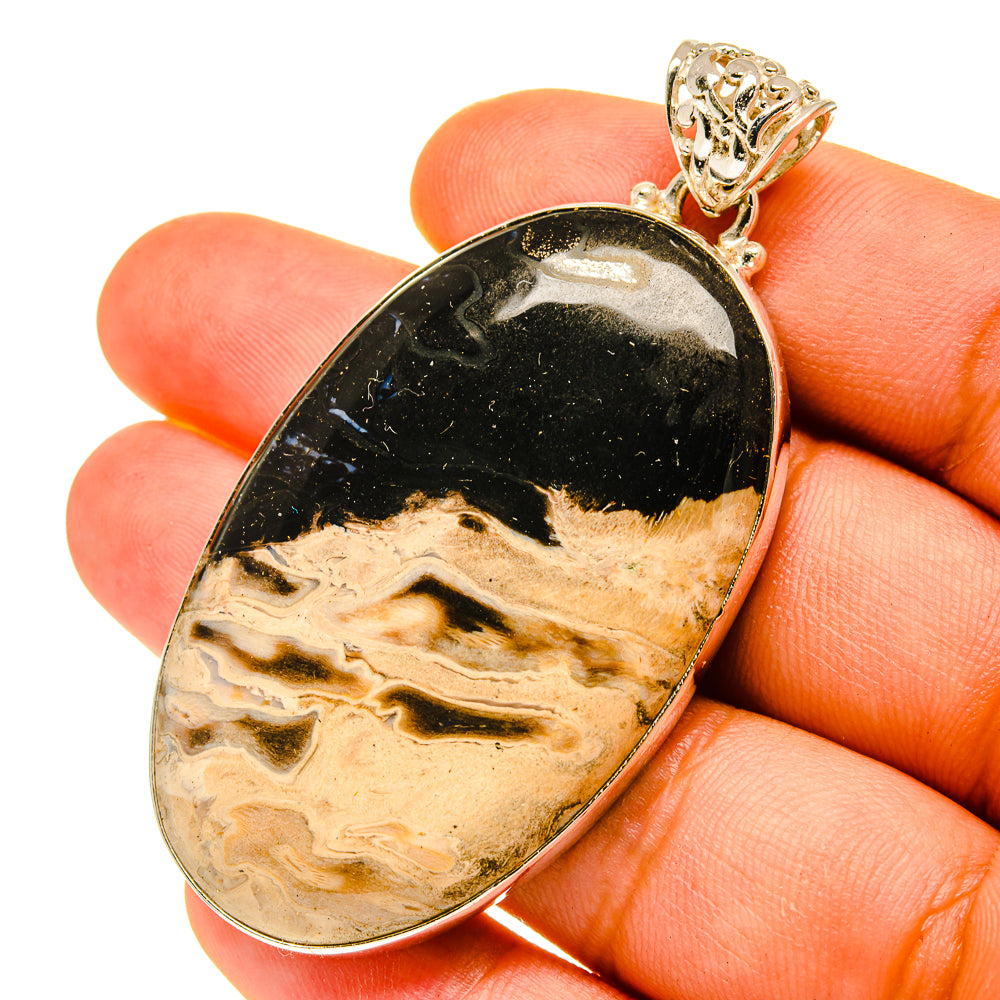 Peanut Wood Jasper Pendants handcrafted by Anasilvercos - PD3421