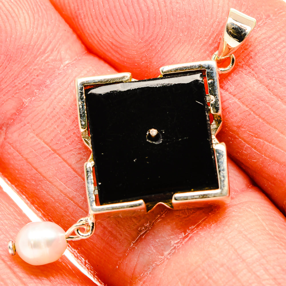 Black Onyx Pendants handcrafted by Anasilvercos - PD34213