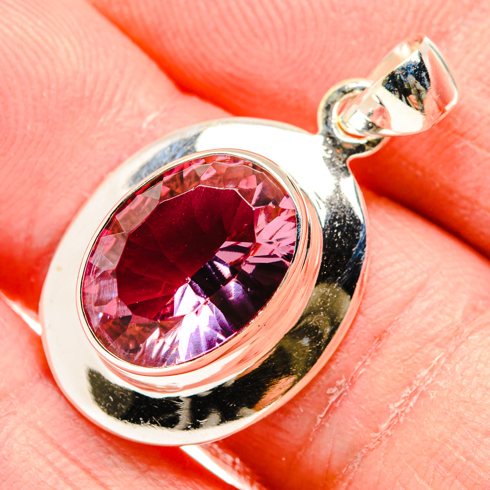 Color Change Alexandrite (Lab.) Pendants handcrafted by Anasilvercos - PD34217