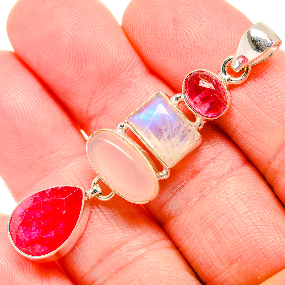 Red Sillimanite Pendants handcrafted by Anasilvercos - PD34241