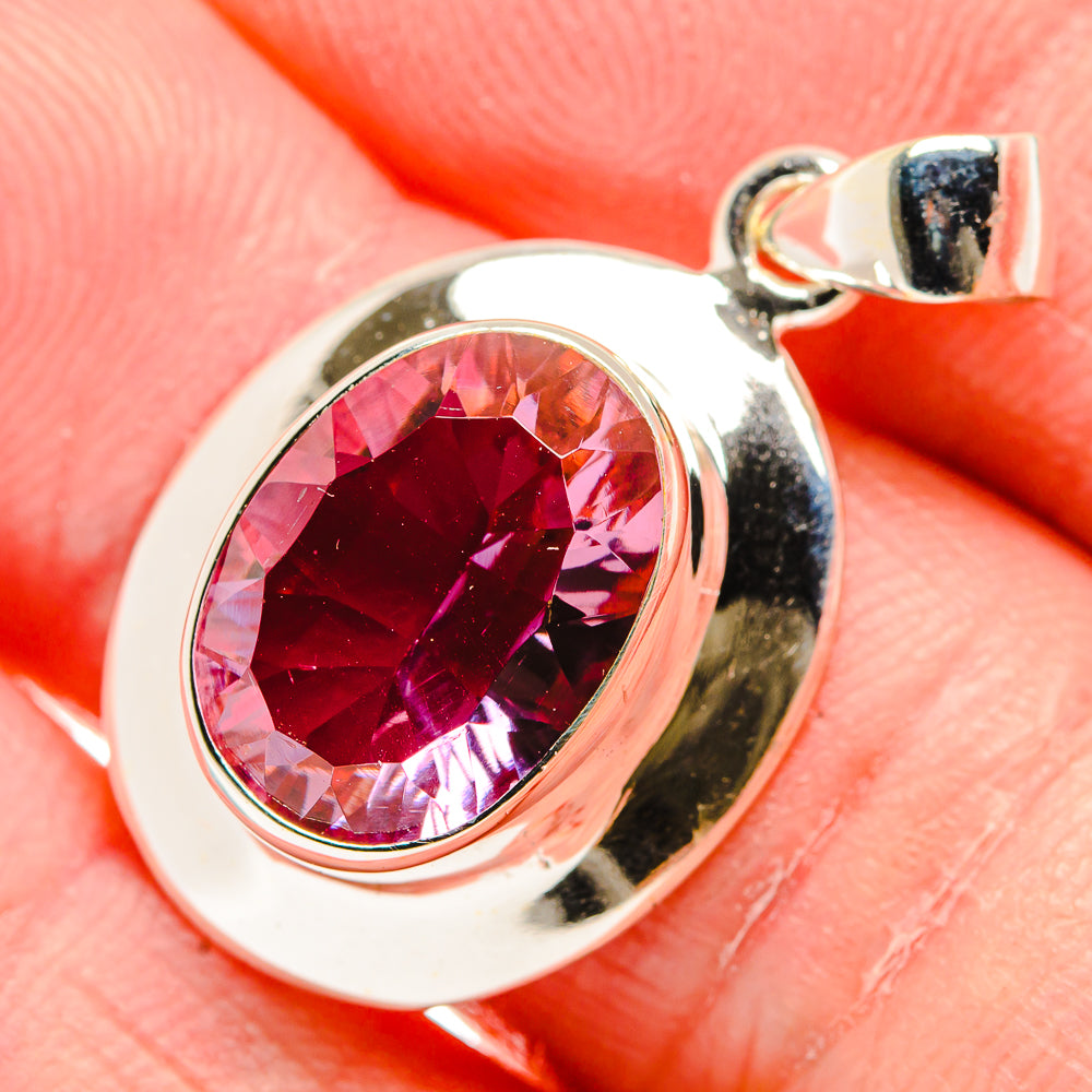 Color Change Alexandrite Pendants handcrafted by Anasilvercos - PD34263