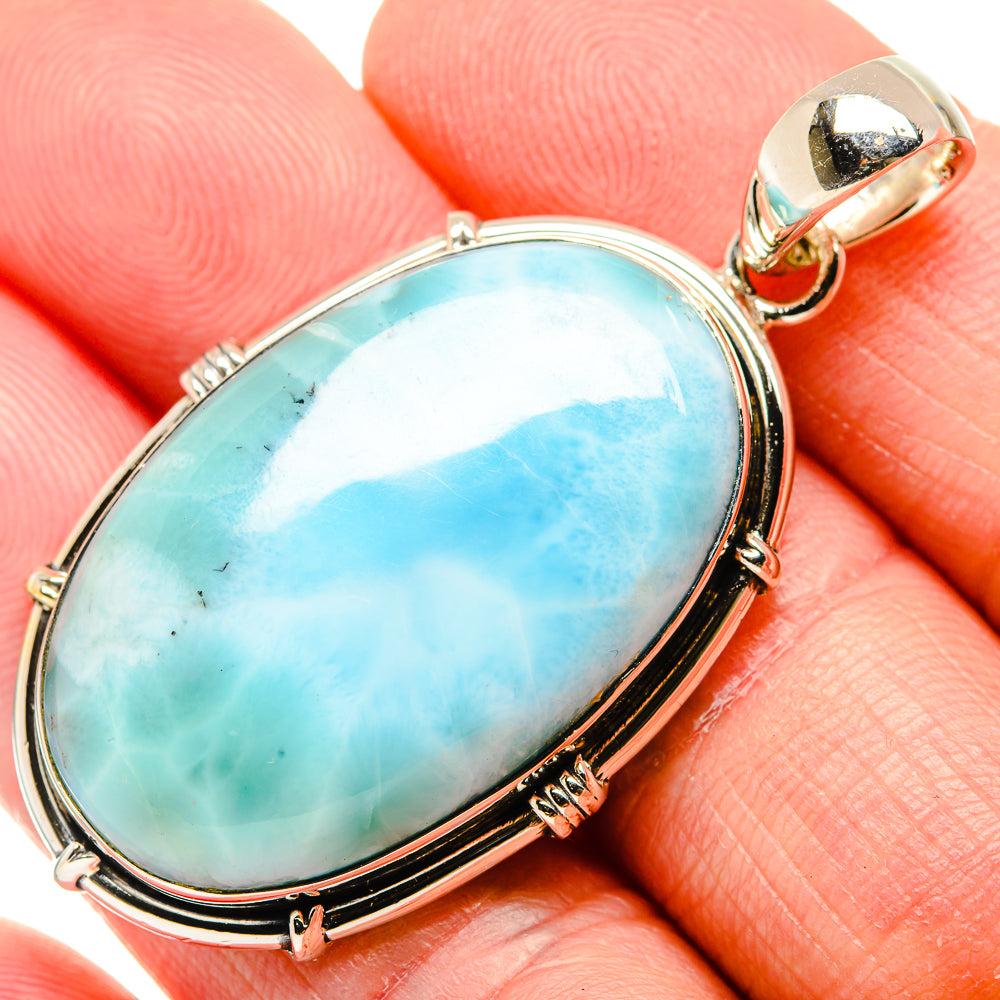 Larimar Pendants handcrafted by Anasilvercos - PD34274