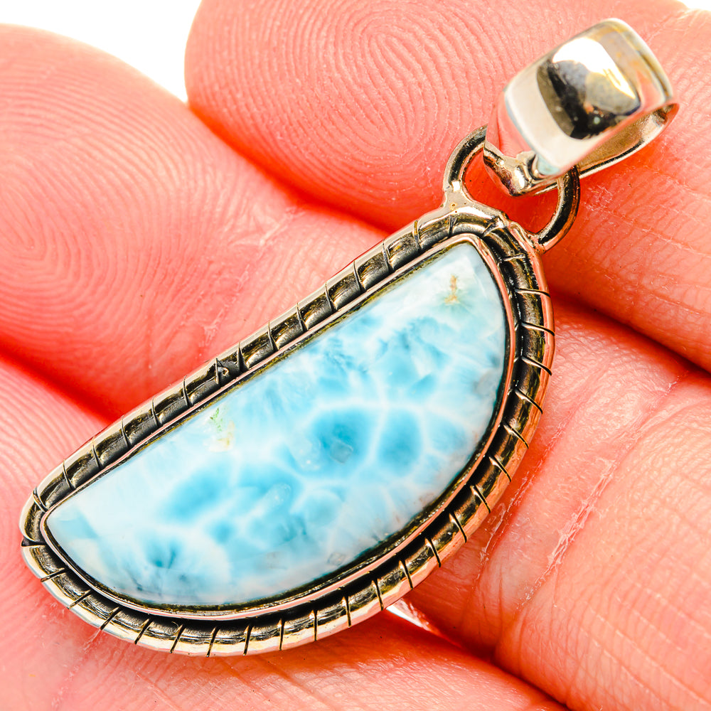 Larimar Pendants handcrafted by Anasilvercos - PD34277