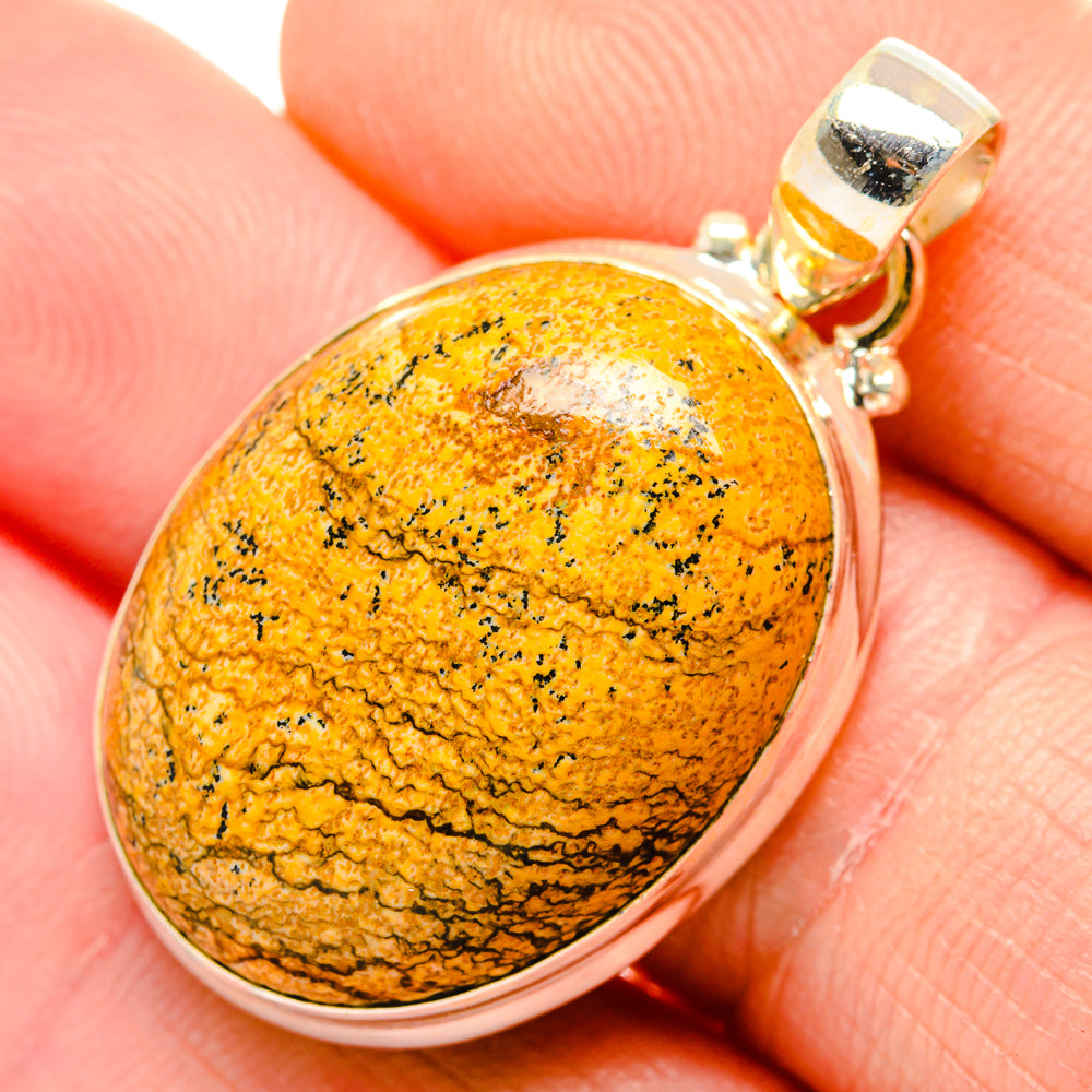 Picture Jasper Pendants handcrafted by Anasilvercos - PD34278