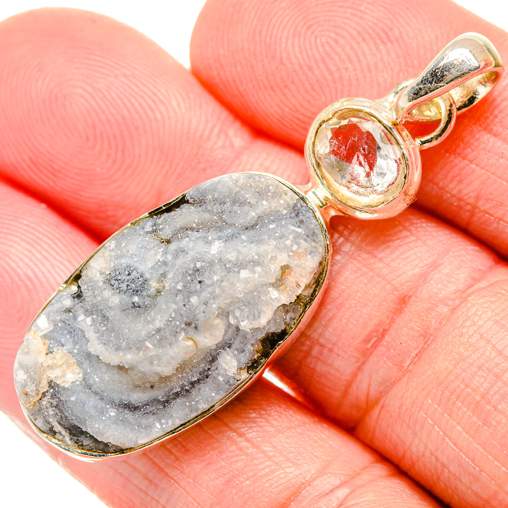 Desert Druzy Pendants handcrafted by Anasilvercos - PD34292
