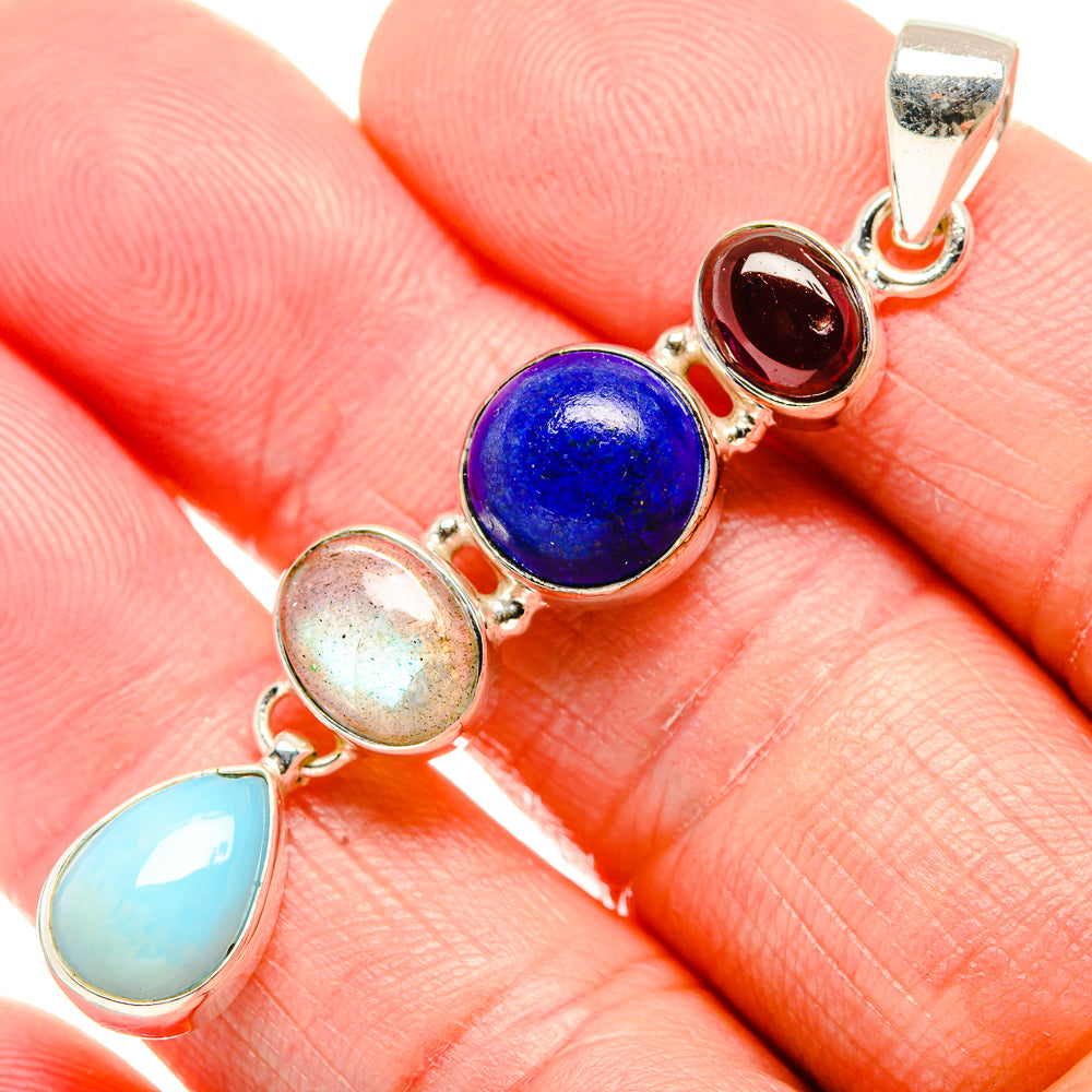 Larimar Pendants handcrafted by Anasilvercos - PD34303