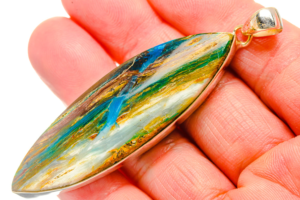 Peruvian Opal Pendants handcrafted by Anasilvercos - PD34309