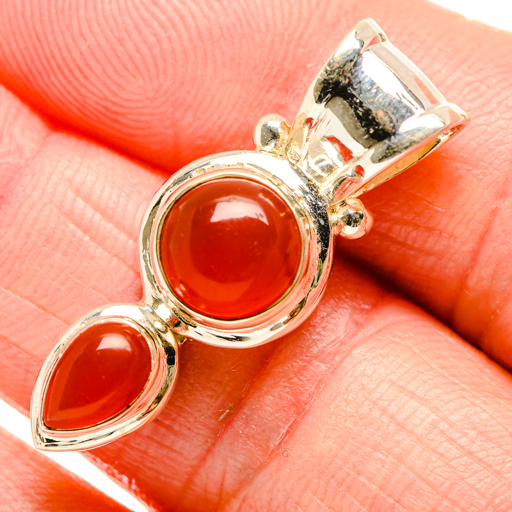 Red Onyx Pendants handcrafted by Anasilvercos - PD34327