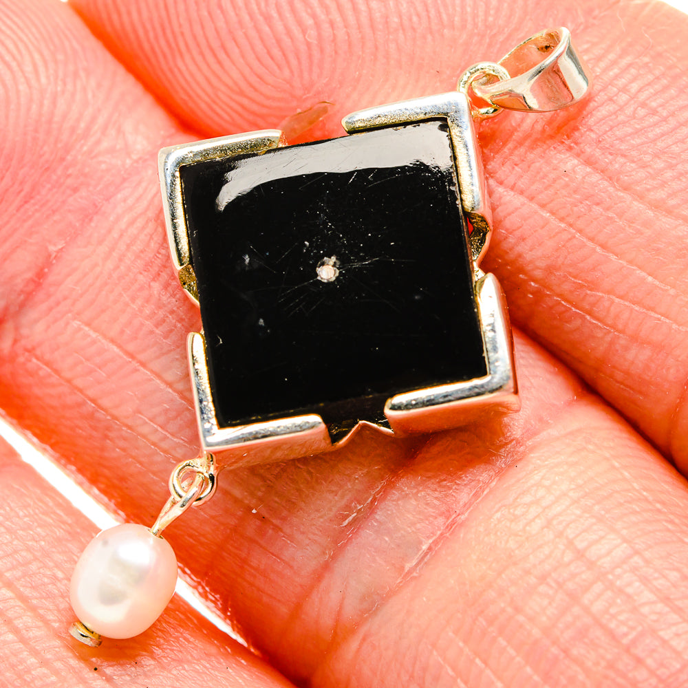 Black Onyx Pendants handcrafted by Anasilvercos - PD34335