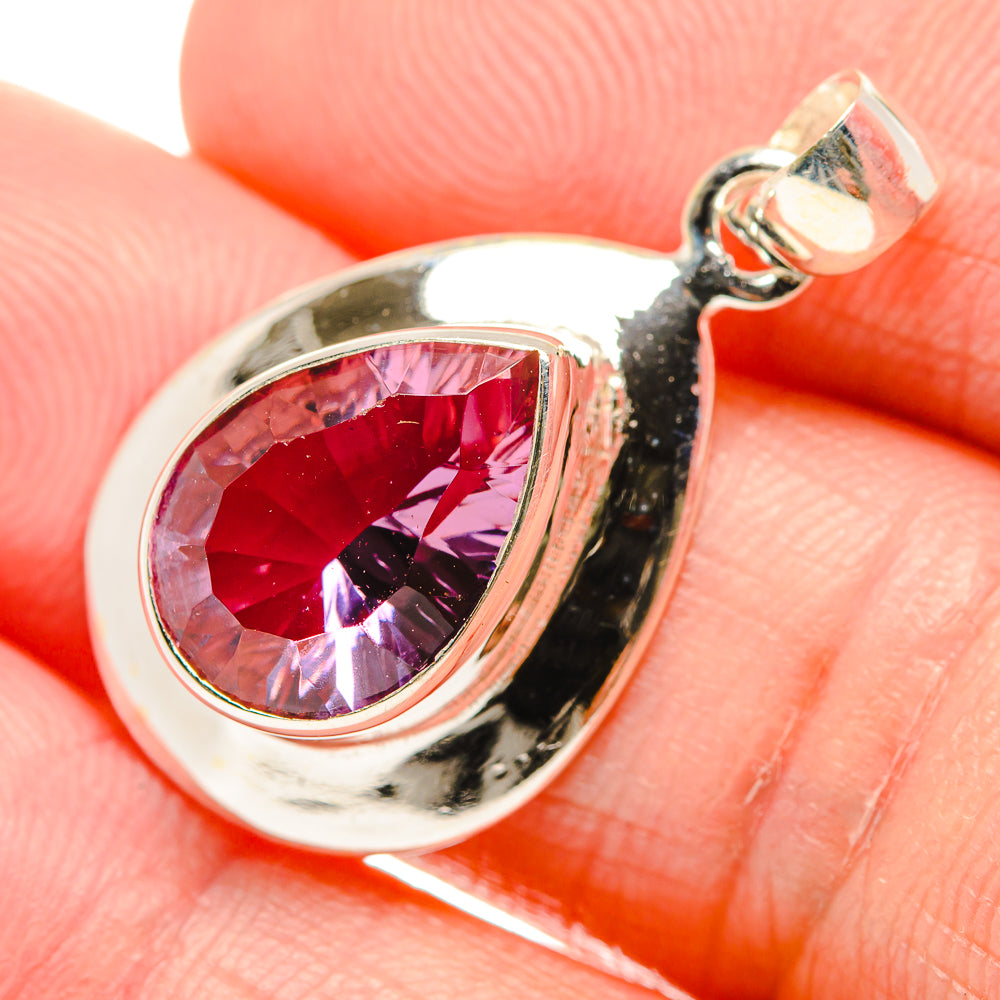 Color Change Alexandrite (Lab.) Pendants handcrafted by Anasilvercos - PD34349