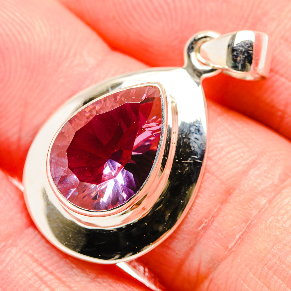 Color Change Alexandrite (Lab.) Pendants handcrafted by Anasilvercos - PD34353