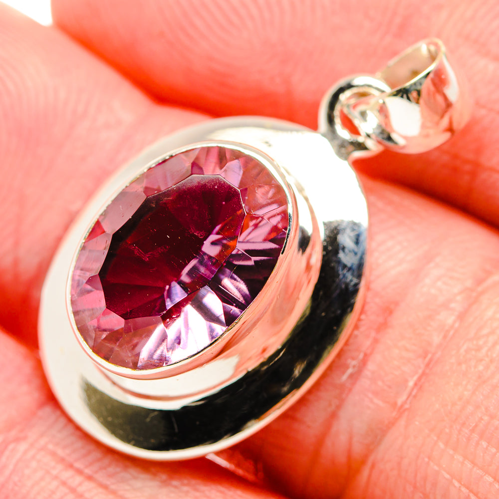 Color Change Alexandrite (Lab.) Pendants handcrafted by Anasilvercos - PD34356