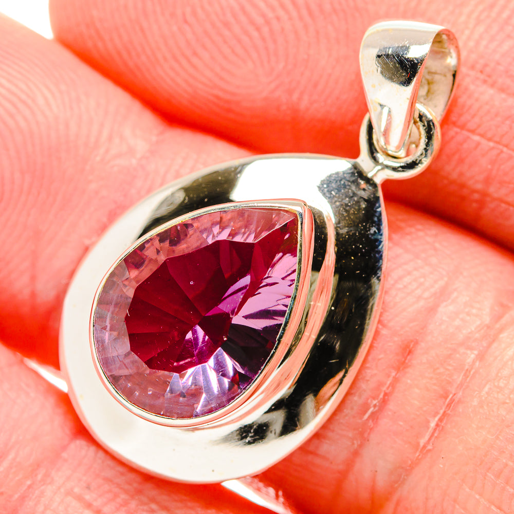 Color Change Alexandrite (Lab.) Pendants handcrafted by Anasilvercos - PD34360