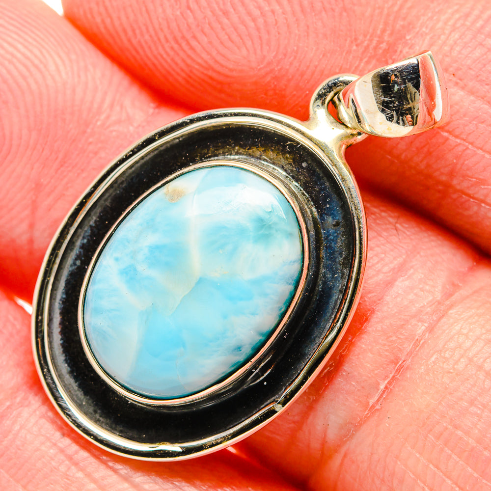 Larimar Pendants handcrafted by Anasilvercos - PD34361