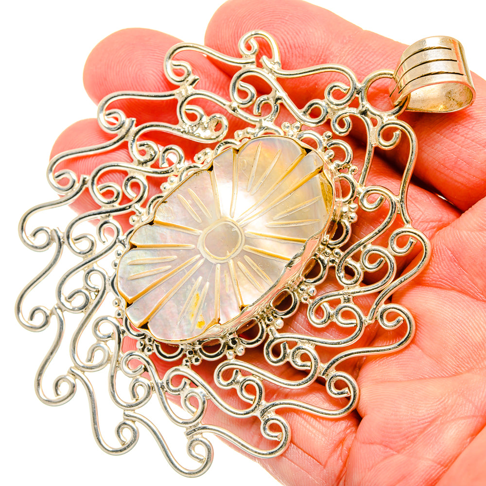 Mother Of Pearl Pendants handcrafted by Anasilvercos - PD34364