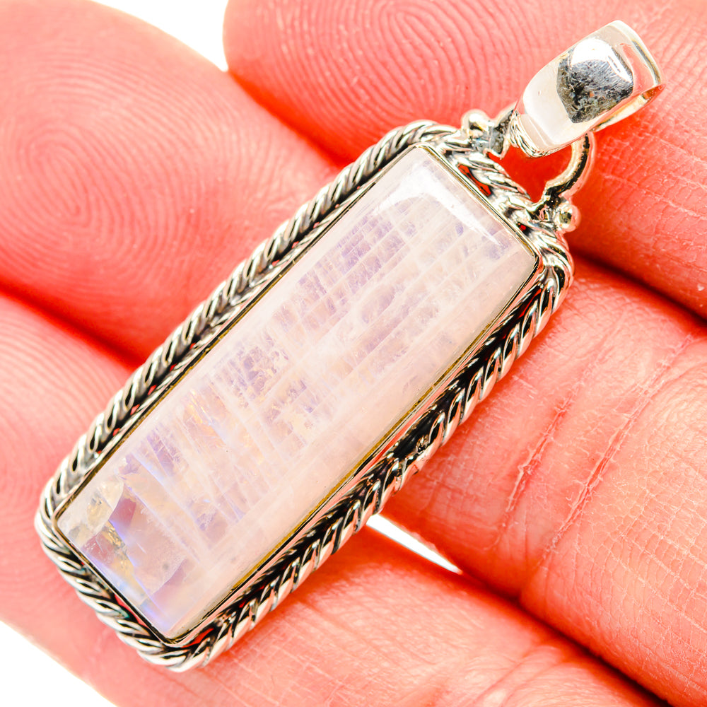 Rainbow Moonstone Pendants handcrafted by Anasilvercos - PD34374