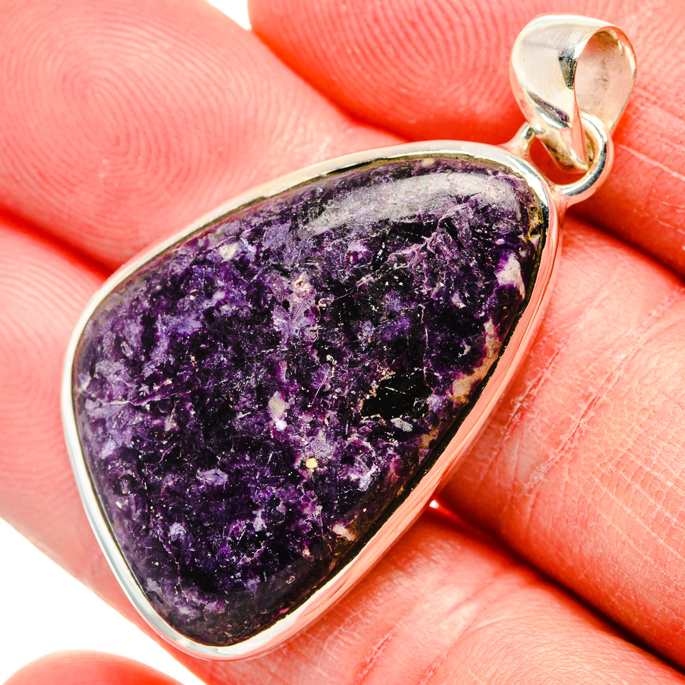 Lepidolite Pendants handcrafted by Anasilvercos - PD34388