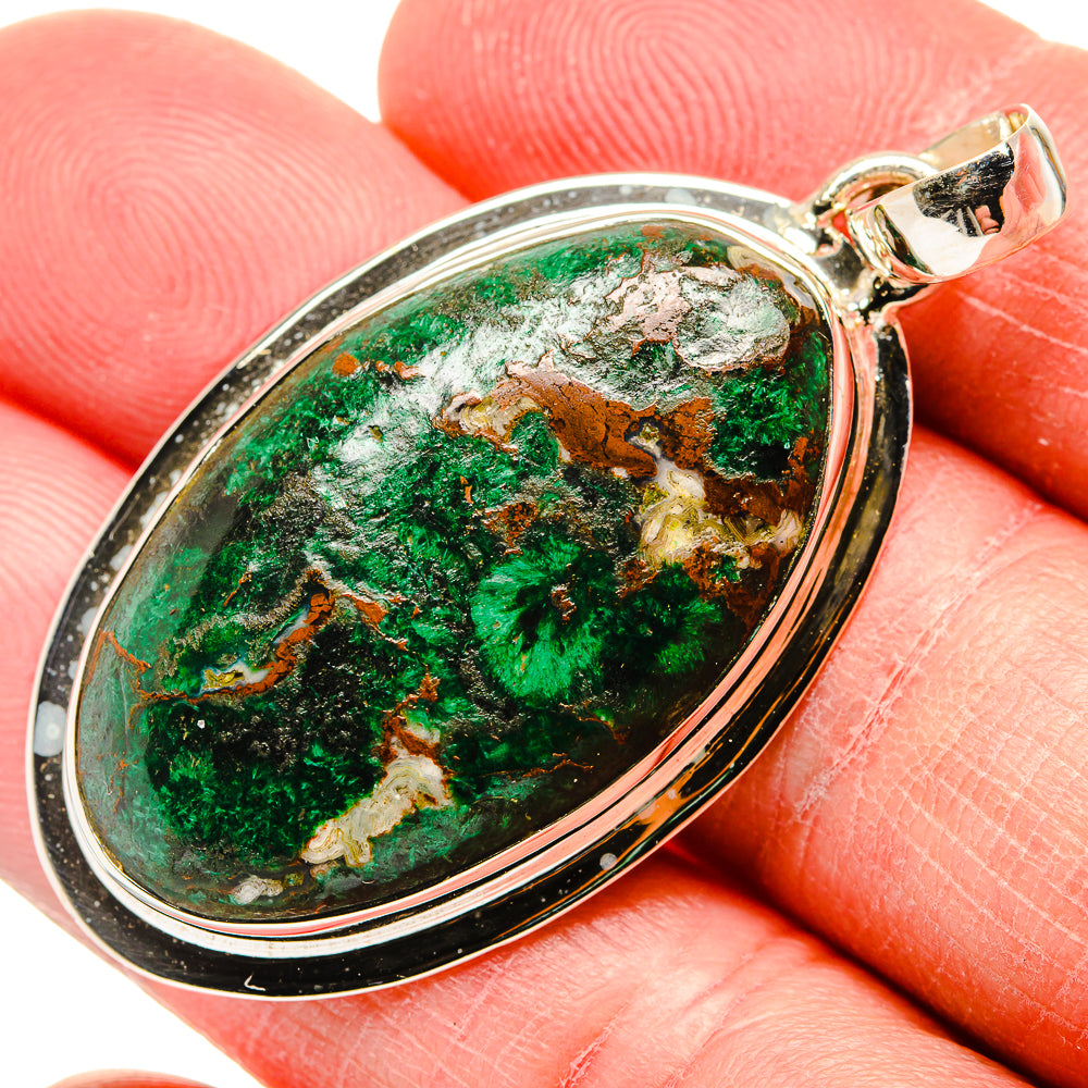 Malachite Pendants handcrafted by Anasilvercos - PD34407