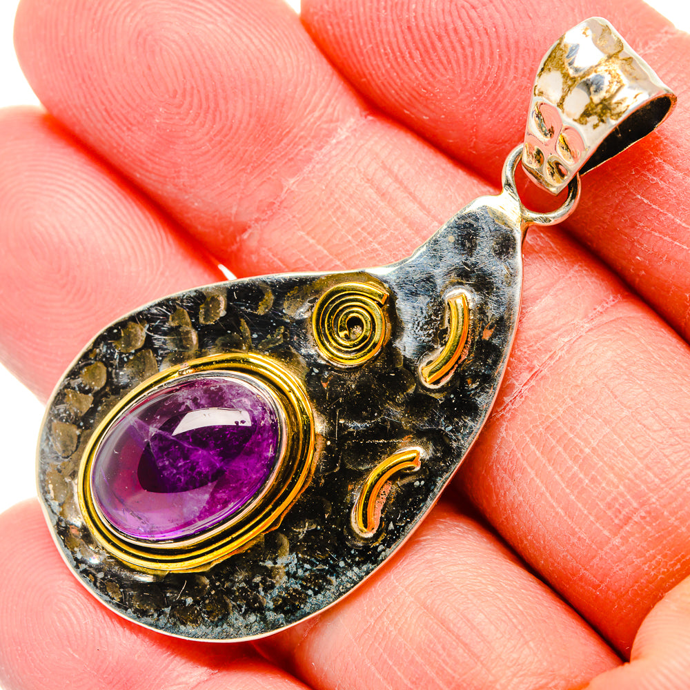Amethyst Pendants handcrafted by Anasilvercos - PD34426