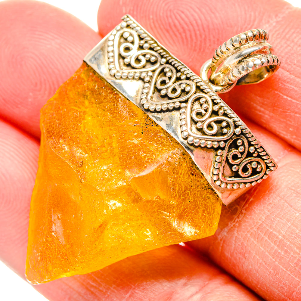 Copal Amber Pendants handcrafted by Anasilvercos - PD34428