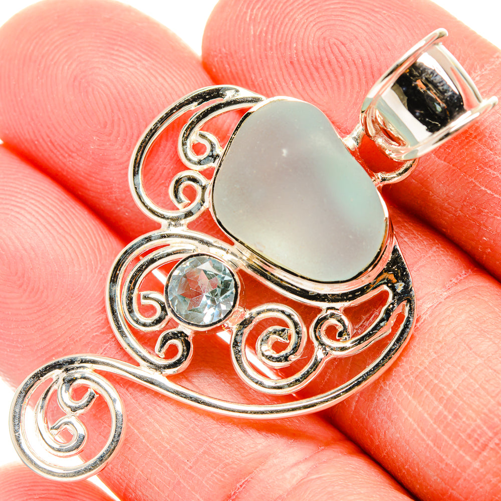 Aquamarine Pendants handcrafted by Anasilvercos - PD34429