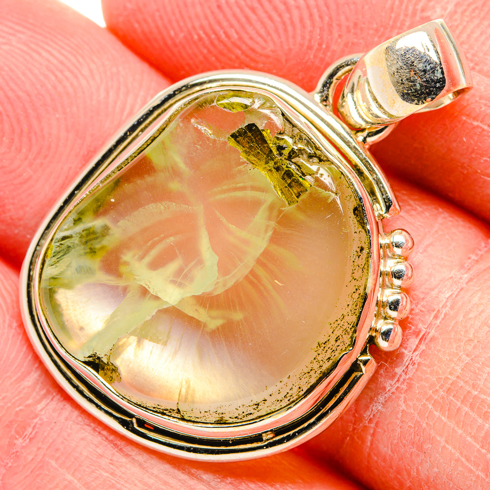 Prehnite Pendants handcrafted by Anasilvercos - PD34432