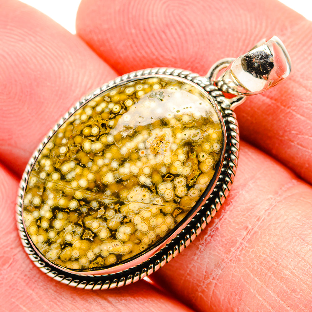 Ocean Jasper Pendants handcrafted by Anasilvercos - PD34445