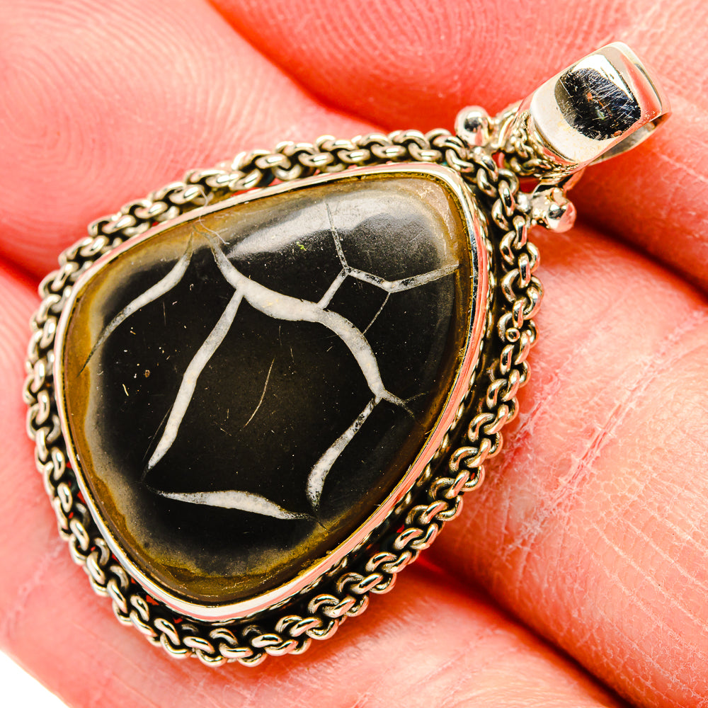 Septarian Geode Pendants handcrafted by Anasilvercos - PD34465