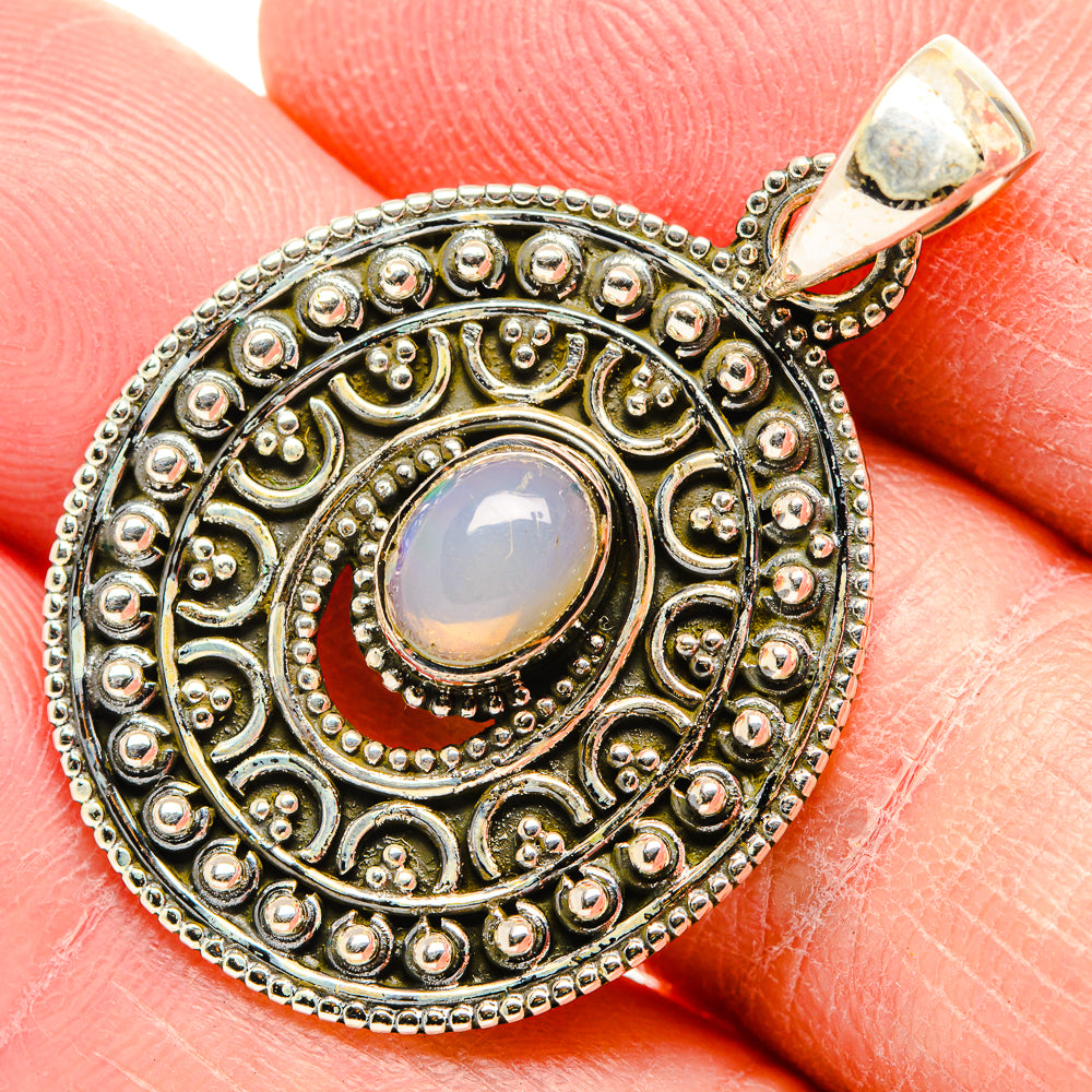 Ethiopian Opal Pendants handcrafted by Anasilvercos - PD34477