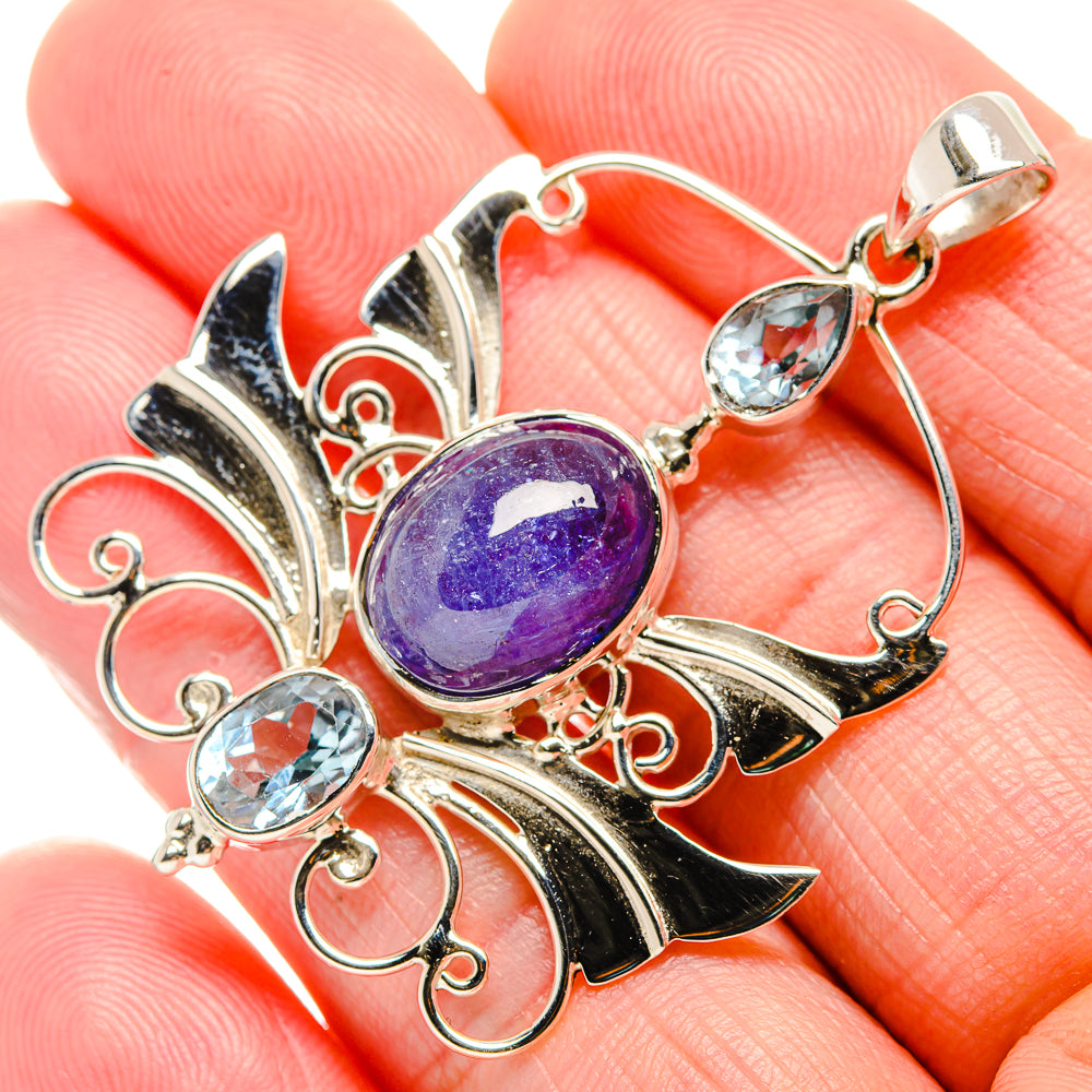 Tanzanite Pendants handcrafted by Anasilvercos - PD34506