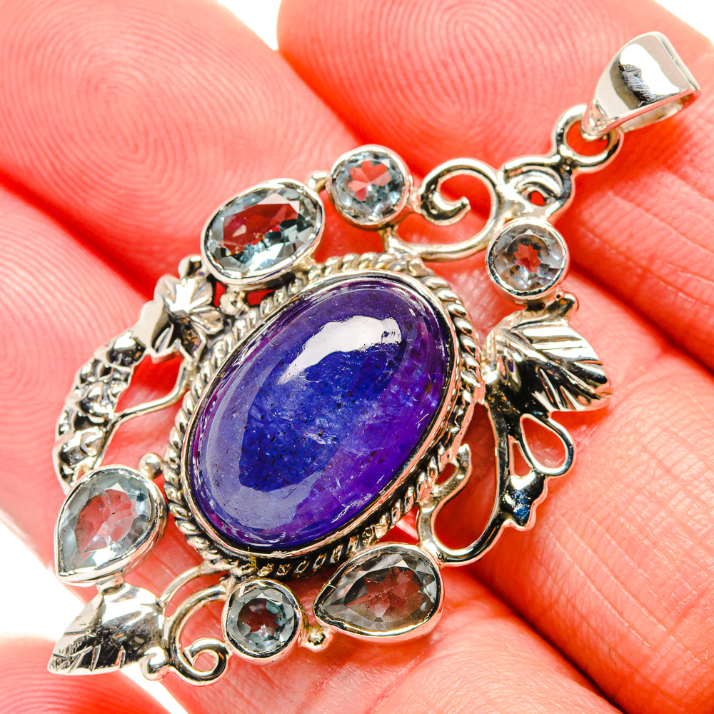 Tanzanite Pendants handcrafted by Anasilvercos - PD34519