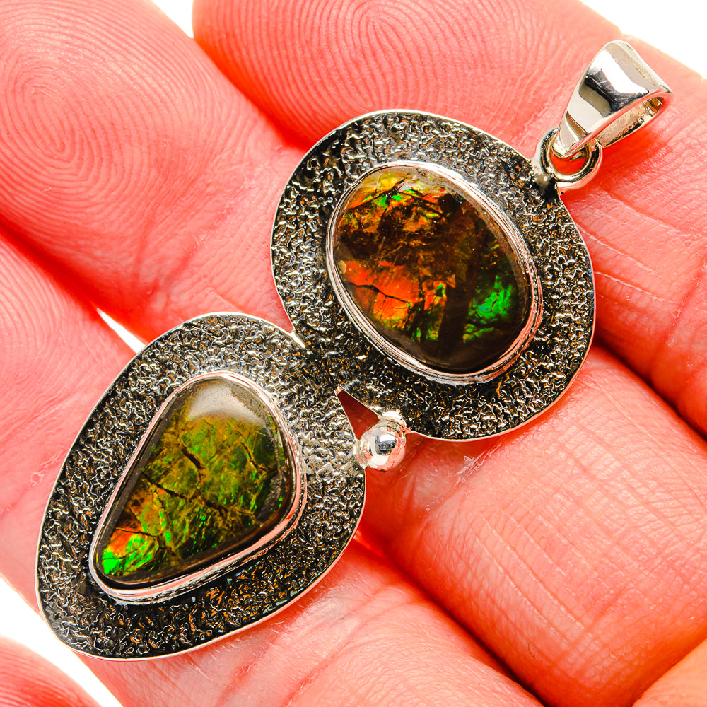 Ammolite Pendants handcrafted by Anasilvercos - PD34520
