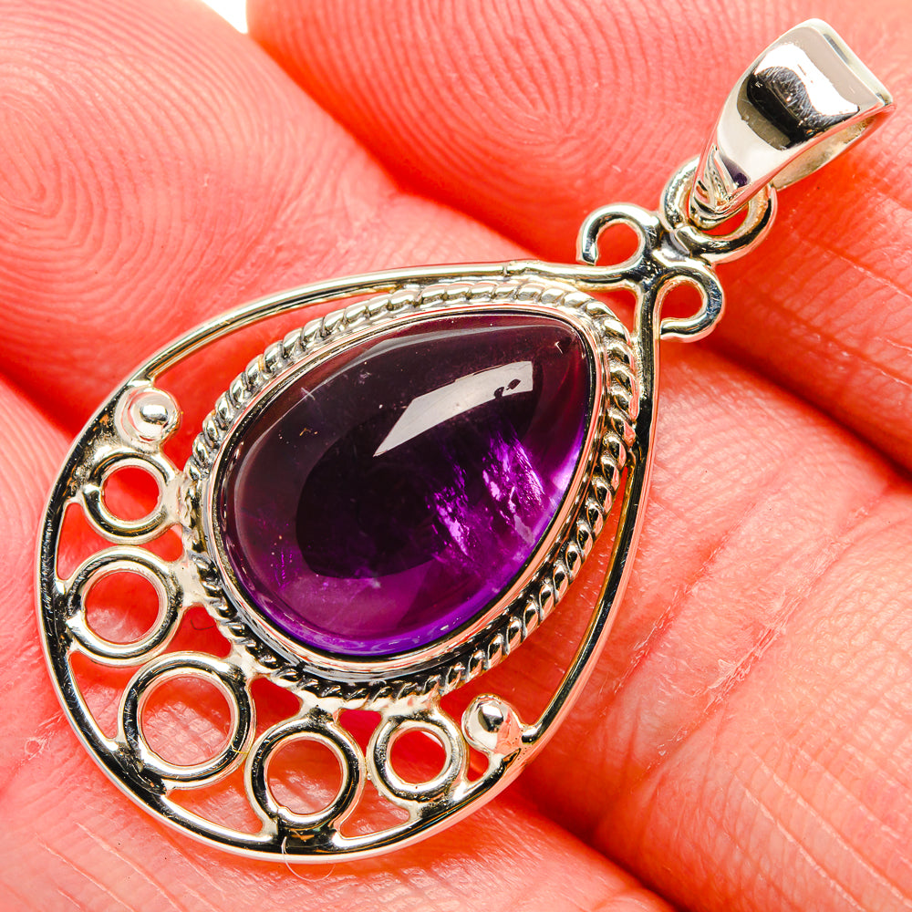 Amethyst Pendants handcrafted by Anasilvercos - PD34528