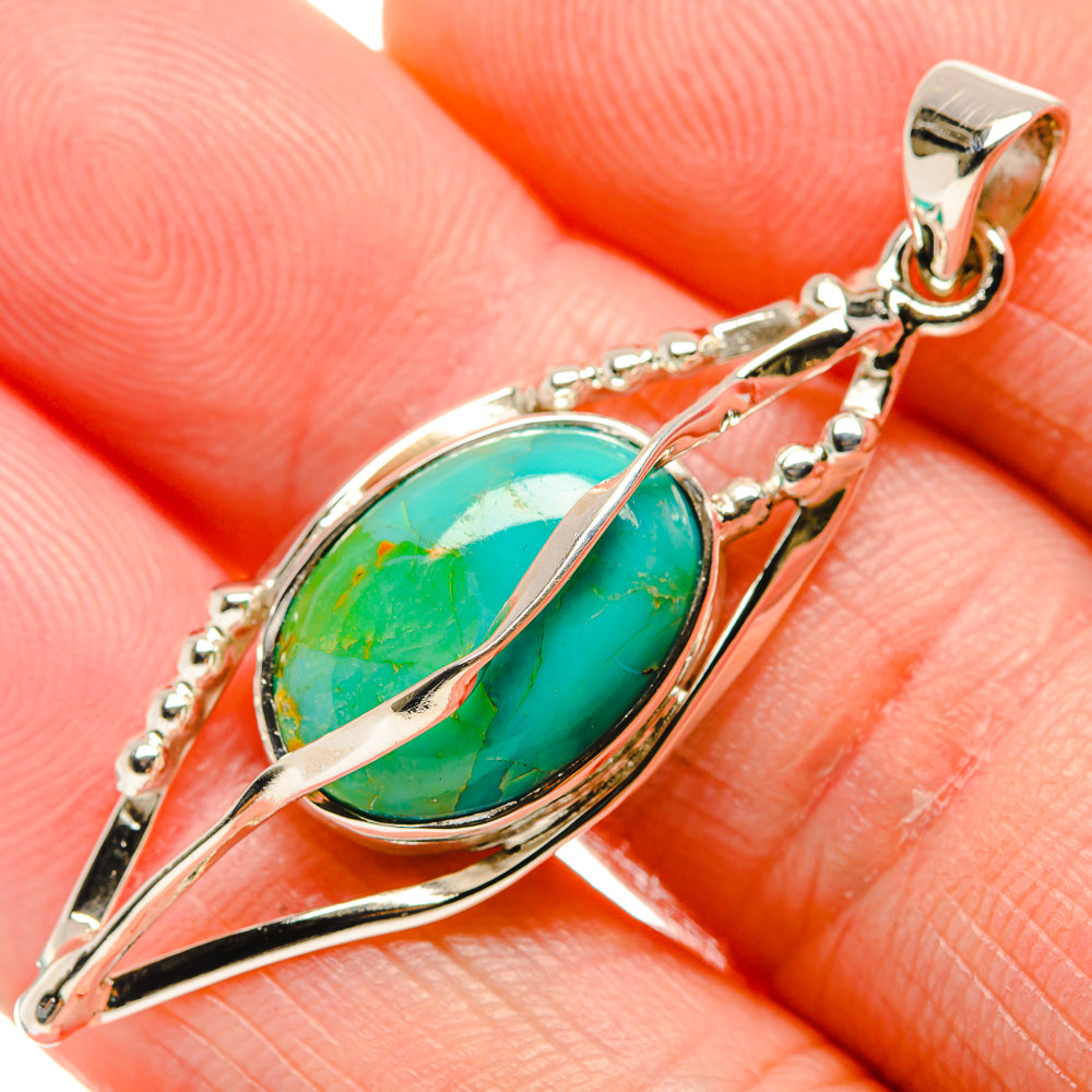 Chrysocolla Pendants handcrafted by Anasilvercos - PD34541
