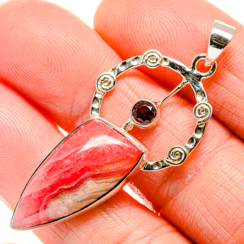 Rhodochrosite Pendants handcrafted by Anasilvercos - PD34542