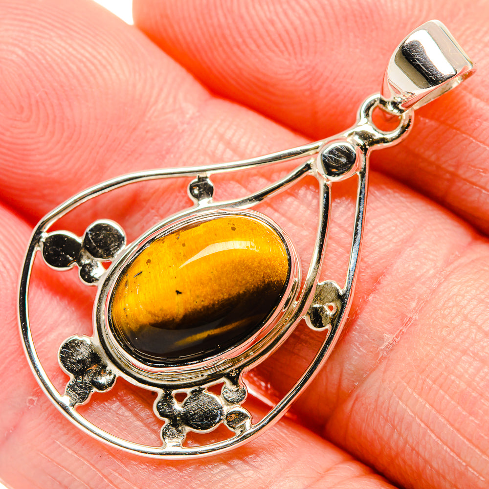 Tiger Eye Pendants handcrafted by Anasilvercos - PD34547