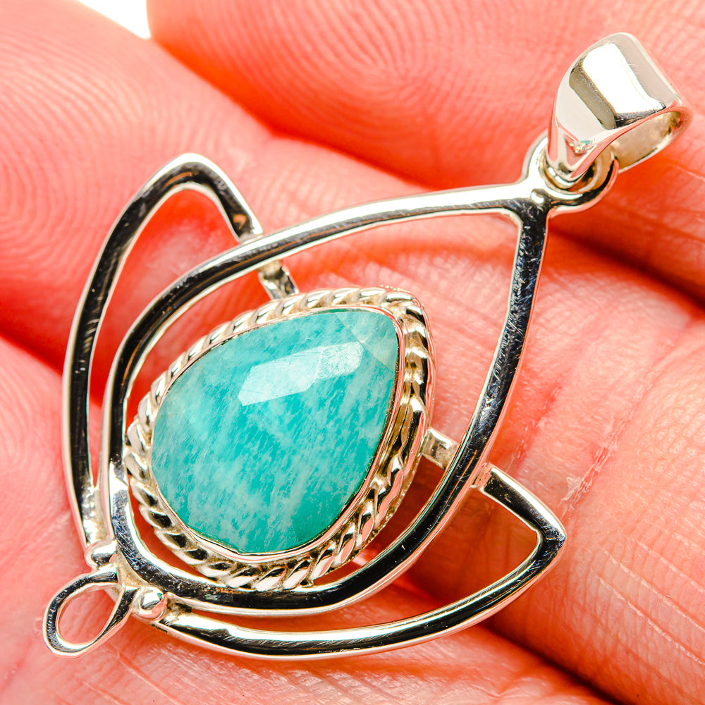 Amazonite Pendants handcrafted by Anasilvercos - PD34549