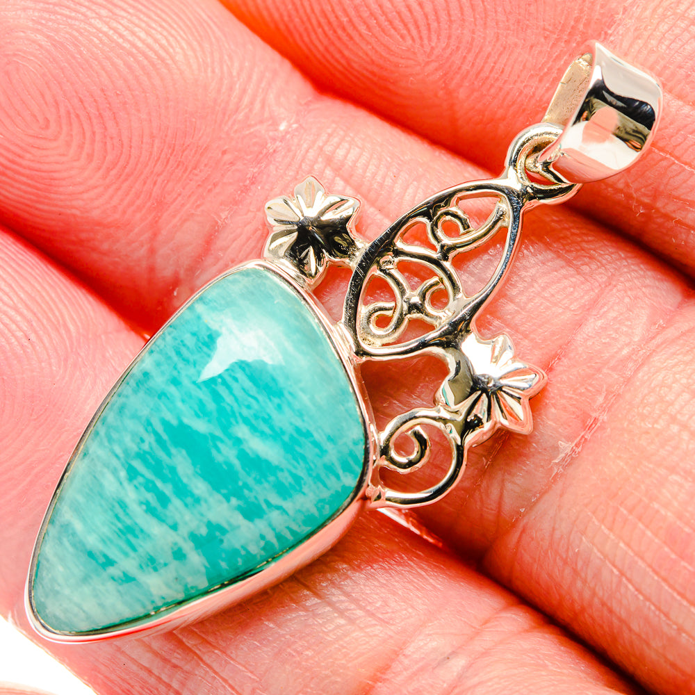 Amazonite Pendants handcrafted by Anasilvercos - PD34560