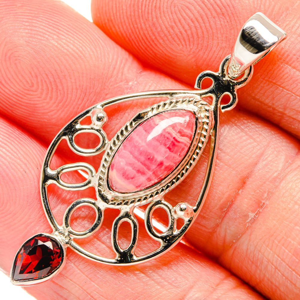 Rhodochrosite Pendants handcrafted by Anasilvercos - PD34566