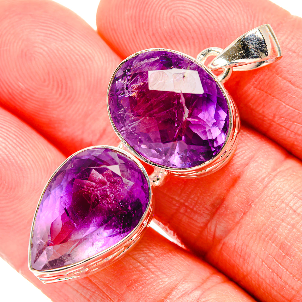 Amethyst Pendants handcrafted by Anasilvercos - PD34571