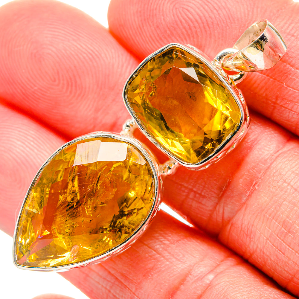Citrine Pendants handcrafted by Anasilvercos - PD34576