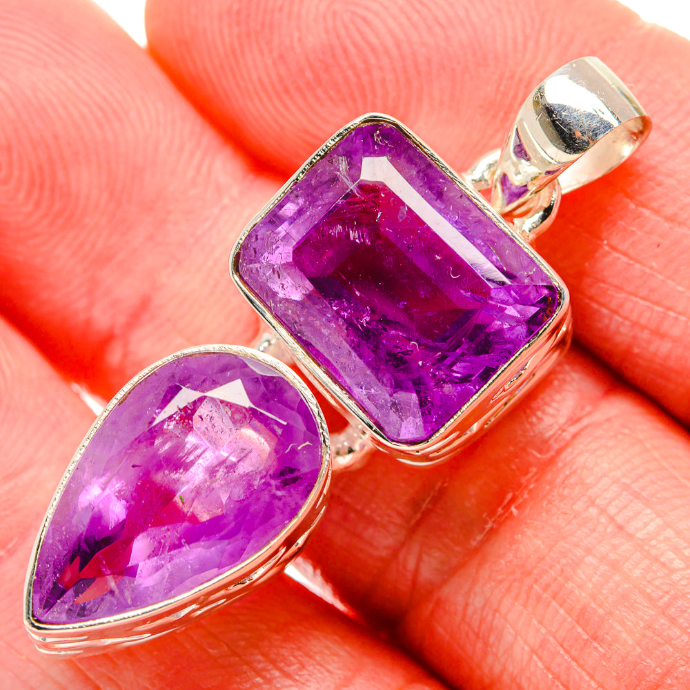 Amethyst Pendants handcrafted by Anasilvercos - PD34577