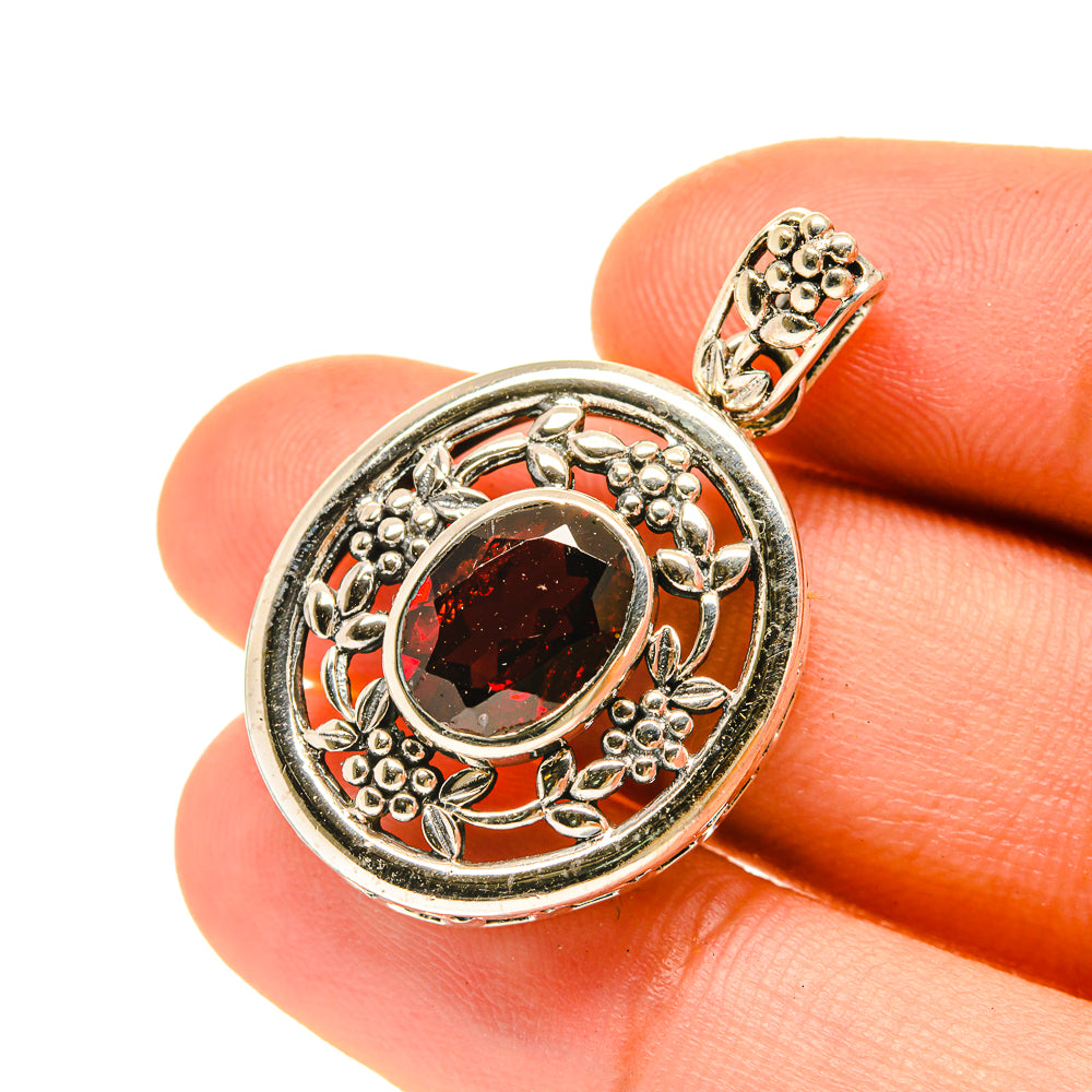 Garnet Pendants handcrafted by Anasilvercos - PD3459
