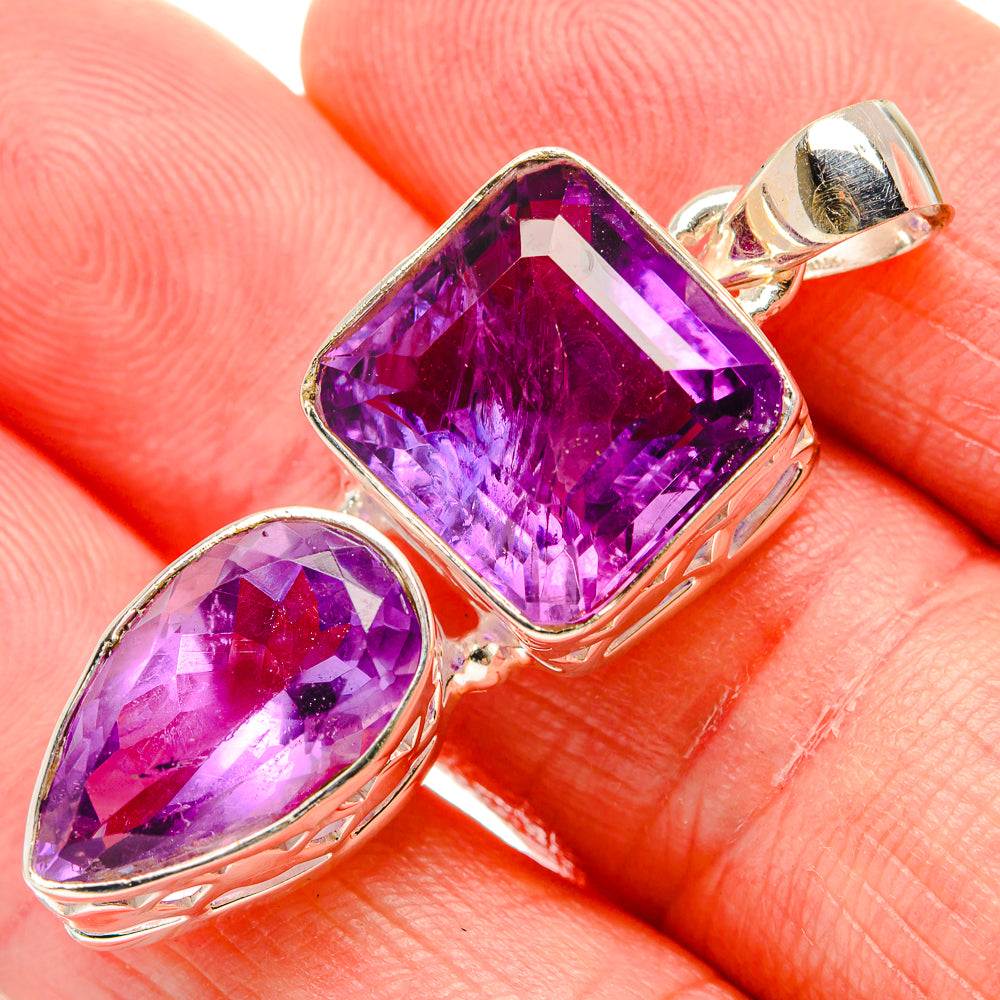 Amethyst Pendants handcrafted by Anasilvercos - PD34593
