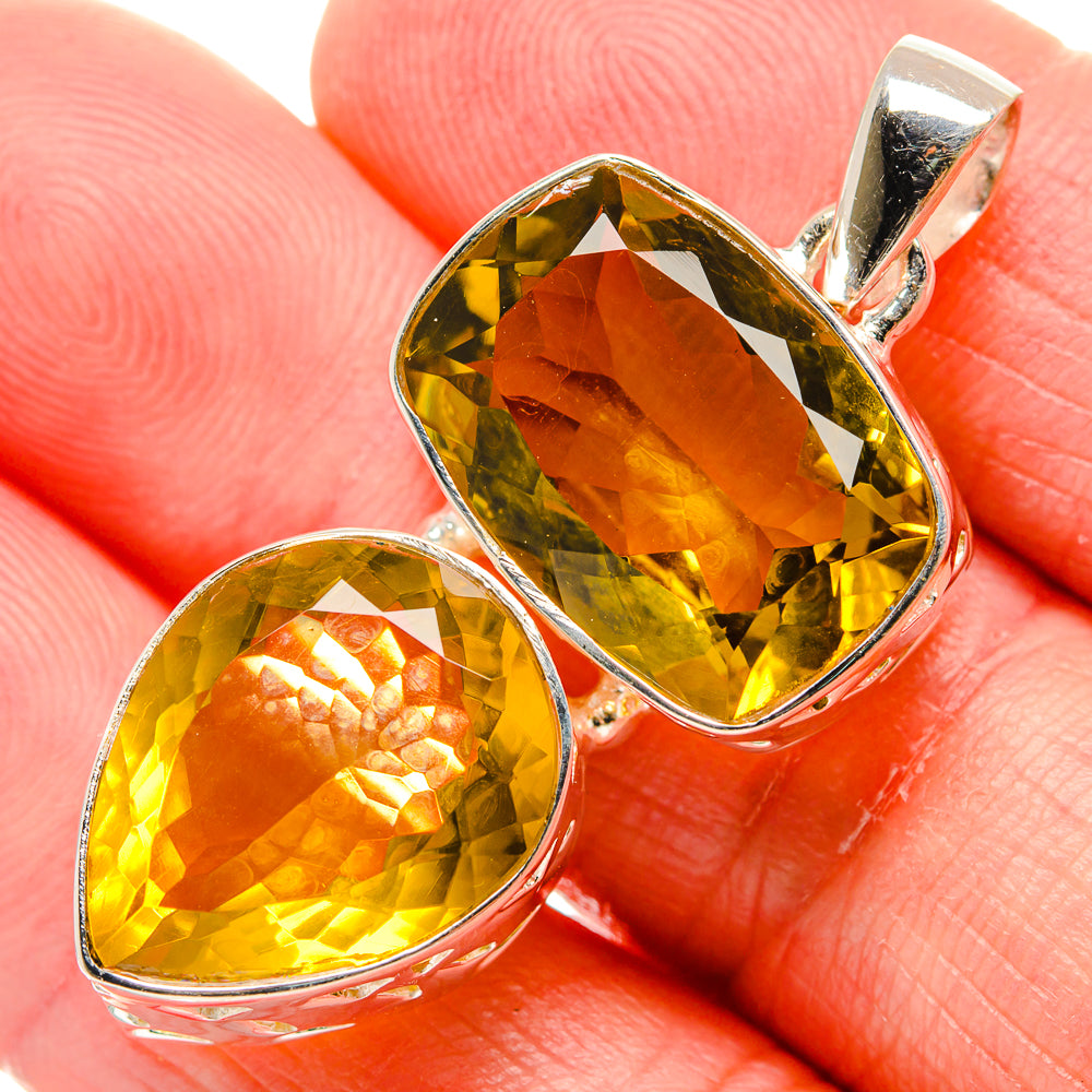 Citrine Pendants handcrafted by Anasilvercos - PD34594