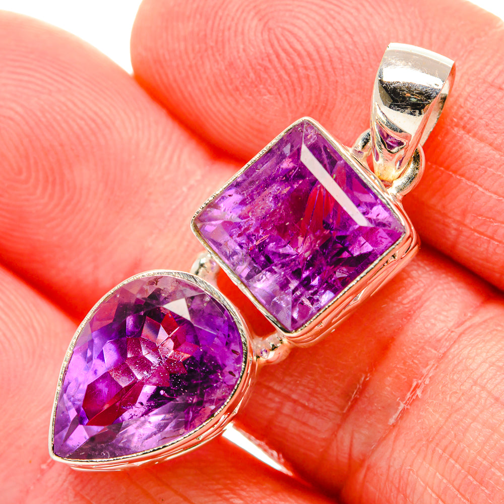 Amethyst Pendants handcrafted by Anasilvercos - PD34598
